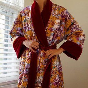 Anthropologie Quilted Robe